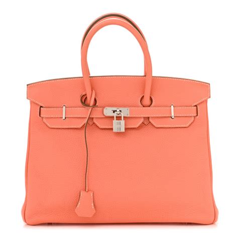 HERMES Togo Birkin 35 Crevette 1292175 .